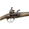 Image 3 : Arabic Miguelet pistol, .65 caliber, 13&#8221; barrel,  highly decorated brass fu