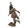 Image 2 : Finely detailed Kauba bronze of an Indian warrior  with stone headed club,