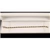 Image 1 : Diamond and sapphire ladies bracelet in 14K. Est.:  $250-$500