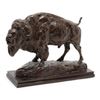 Image 1 : Beautiful large original bronze of a buffalo  entitled &#8220;Callin&#8217; the Bluff&#8221;