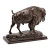 Image 2 : Beautiful large original bronze of a buffalo  entitled &#8220;Callin&#8217; the Bluff&#8221;