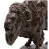 Image 3 : Beautiful large original bronze of a buffalo  entitled &#8220;Callin&#8217; the Bluff&#8221;