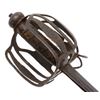 Image 5 : Scottish Basket Hilt Broadsword with 33&#8221; blade and  39&#8221; overall length.  Th