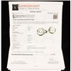 Image 3 : One high quality blemish free pearl and diamond  earrings in 18k white gold