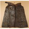 Image 2 : Pair of heavy duty leather working cowboy chaps  with brass decoration and