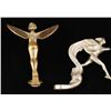 Image 2 : Lot of 2 antique hood ornaments; one the Winged  Goddess (ca 1920&#8217;s-30&#8217;s);