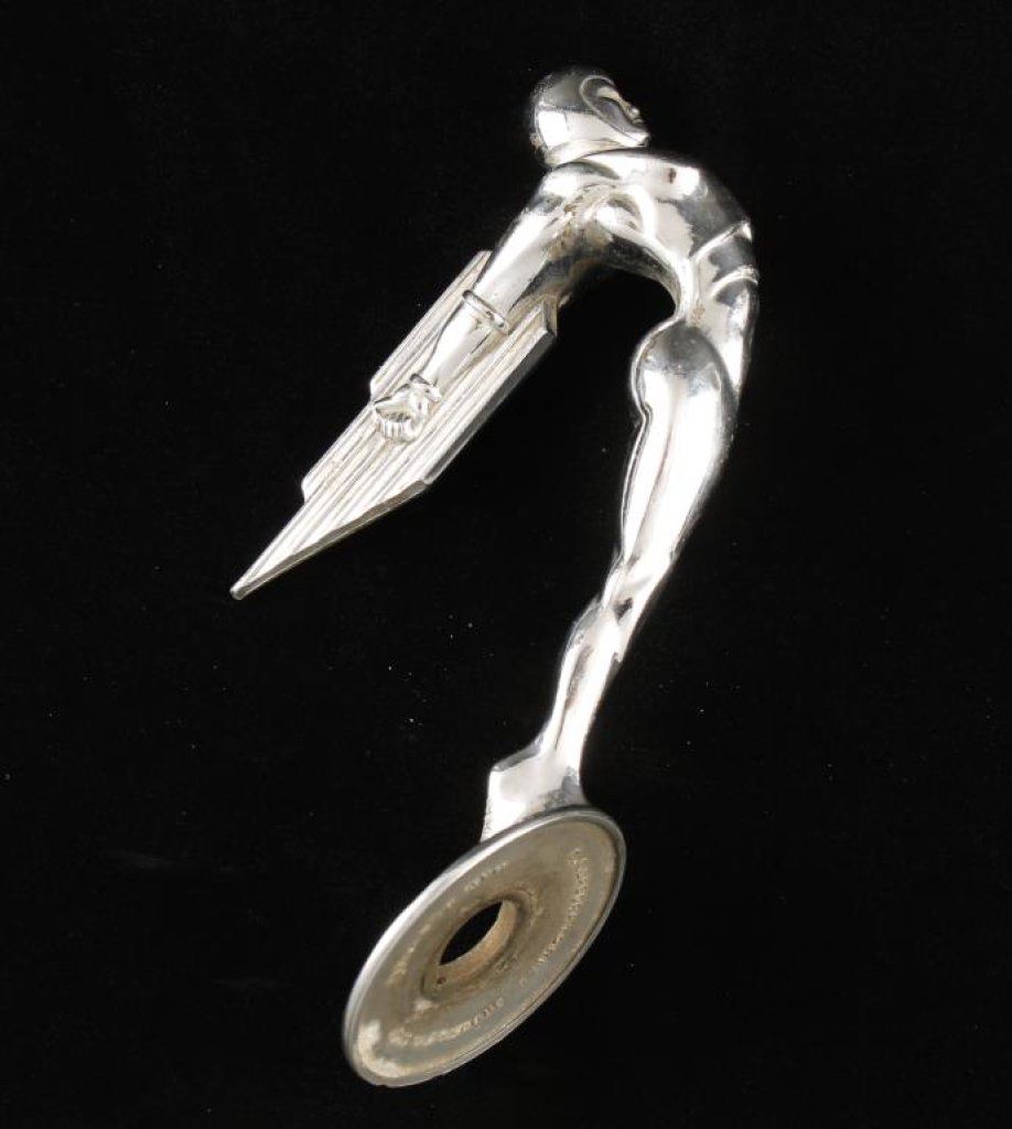 Rare winged woman hood ornament for a La Salle; very good condition; ca 19