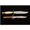 Image 2 : Lot of 2 collector knives including a clip point  &#8220;NON*XLL&#8221;-marked knife wi