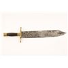 Image 2 : Massive Mexican Bowie knife, approximately 19&#8221;  overall with a 13&#8221; blade th