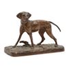 Image 3 : Small bronze of a dog signed &#8220;P.J. Mene&#8221;,  approximately 4&#8221; tall and 5&#8221; ove