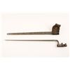 Image 2 : Indian Wars era U.S. socket bayonet with metal  sheath and leather frog or
