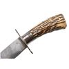 Image 3 : Bowie knife from 19th Century with stag grip,  approximately 13&#8221; overall wi