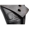 Image 3 : U.S. military black leather flap holster for a  Colt SAA or S&amp;W Schofield r
