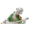 Image 3 : Older porcelain figure of man playing a lute,  approximately 5&#8221; in height a