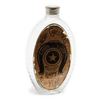 Image 2 : Glass flask with metal cap with gold reverse  painted label: &#8220;Merry Christm