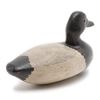 Image 1 : Very nice old wooden carved and painted duck decoy  with glass eyes, approx