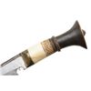 Image 3 : Fancy Tribal Gurkha with ornate metal sheath and  bone handle.  The knife i
