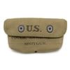 Image 4 : WW II era U.S. olive green woven pouch for shotgun  ammunition marked &#8220;J.Q.