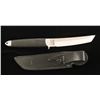 Image 2 : Cold Steel brand Tanto knife with heavy black  leather sheath approximately