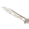 Image 3 : Extra fancy all silver two blade pocket fruit  knife, approximately 3.25&#8221; o