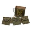 Image 1 : U.S. militaria lot including a Korean War era web  belt with 3 US-marked fa