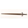 Image 1 : Old reproduction knight&#8217;s sword, approximately 40&#8221;  overall with a dark pat