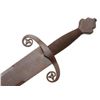 Image 3 : Old reproduction knight&#8217;s sword, approximately 40&#8221;  overall with a dark pat