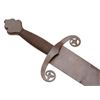 Image 4 : Old reproduction knight&#8217;s sword, approximately 40&#8221;  overall with a dark pat