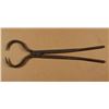 Image 2 : Large antique blacksmith&#8217;s iron tongs  approximately 25&#8221; in overall length.