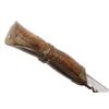 Image 5 : Large Gurkha or Khukuri knife with wood  sheath and leather hanger.  The kn