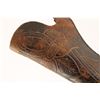 Image 2 : Period slim jim carved holster for a Colt 60  Army with barrel reduced 3&#8221;.