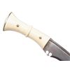 Image 7 : Beautiful ivory handled Gurkha with leather  sheath and two side knives.  T