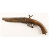 Image 2 : Pinfire Howdah pistol, 16 gauge-size bore,  16&#8221; overall, wood grip and fore