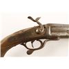 Image 3 : Pinfire Howdah pistol, 16 gauge-size bore,  16&#8221; overall, wood grip and fore