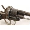 Image 5 : Engraved European Pinfire Revolver, 9mm  caliber, 5.75&#8221; barrel, S/N 15331.