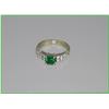 Image 2 : Luxurious FINE Emerald and Diamond Ring  featuring approx. 0.85 square cut