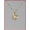 Image 2 : Exquisite FINE Quality Diamond Cluster  Pendant wonderful estate piece with
