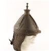 Image 1 : Tibetan or Chinese style helmet with forged  iron links and plates; made sa