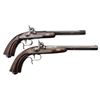 Image 2 : Beautifully cased pair of percussion target  or dueling pistols, each in .4