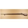 Image 3 : Massive Early Flintlock Wall Gun. 1 inch  bore, 63&#8221; barrel. Paddle-style wo