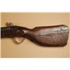 Image 4 : Massive Early Flintlock Wall Gun. 1 inch  bore, 63&#8221; barrel. Paddle-style wo