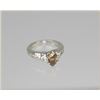 Image 2 : Irresistible Chocolate and White Diamond Ring  featuring a marquise cut Fan