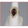 Image 4 : Exceptionally Beautiful Pear Shaped Ruby and  Diamond Ring featuring a 5.66