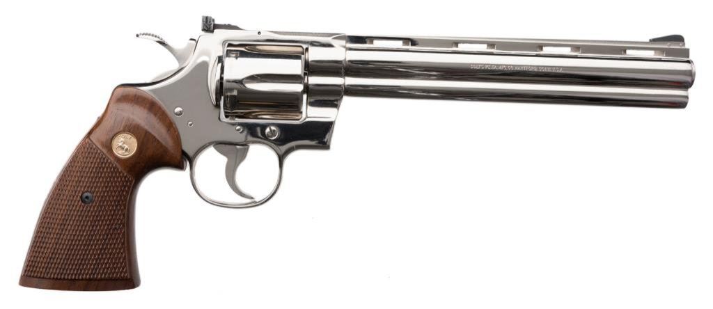 * Colt Python Target Model revolver, .38 Special caliber, serial #A2206.