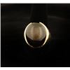 Image 1 : 51 carat Natural Black Star Sapphire Cab.  shaped  Men's ring set in 26.0 g
