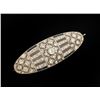 Image 1 : Antique white gold or platinum broach/pendent  mounted with diamonds and ac