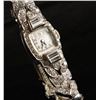 Image 6 : Important and capital quality art deco  diamond and platinum wristwatch set