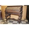 Image 3 : Magnificent carved desk; 18th to 19th  Century; marked &#8220;Fox Studios&#8221;; sold