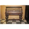 Image 5 : Magnificent carved desk; 18th to 19th  Century; marked &#8220;Fox Studios&#8221;; sold