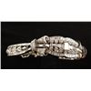 Image 2 : Capital and estate quality platinum art deco  bracelet set with 11.17 carat
